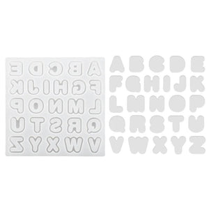 A to Mold Alphabets Shaker Silicone Molds DIY Jewelry Making
