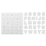 A to Mold Alphabets Shaker Silicone Molds DIY Jewelry Making