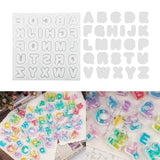 A to Mold Alphabets Shaker Silicone Molds DIY Jewelry Making