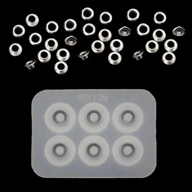 S925 Beads Cap Silicone Mold Kit, Jewelry Making Tools DIY Resin Molds