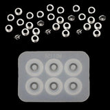 S925 Beads Cap Silicone Mold Kit, Jewelry Making Tools DIY Resin Molds