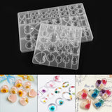 Resin Gem Heart Square Spherical Crystal Epoxy Resin Mold DIY Jewelry Making