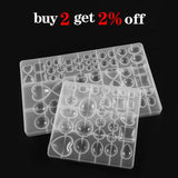 Resin Gem Heart Square Spherical Crystal Epoxy Resin Mold DIY Jewelry Making