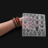 Resin Gem Heart Square Spherical Crystal Epoxy Resin Mold DIY Jewelry Making