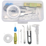 Jewelry Making Tools Set Big Eye Needles Tweezers Scissors DIY Beading Bracelet