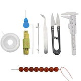 Jewelry Making Tools Set Big Eye Needles Tweezers Scissors DIY Beading Bracelet