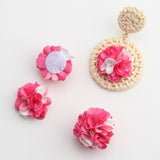 Flower Pendant Earring Accessories Hand Made DIY 10pcs