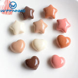 20-30Pcs Star Love Heart Resin DIY Decor Material Hair Bow Center
