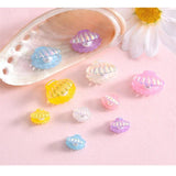 20Pcs Pearl Shell Resin Hairpin Charm Patch Jewelry