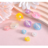 20Pcs Pearl Shell Resin Hairpin Charm Patch Jewelry