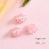 20Pcs Pearl Shell Resin Hairpin Charm Patch Jewelry