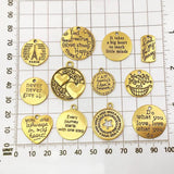 20 Silver Alloy Letter Pendants for Bracelets and Necklaces DIY Jewelry