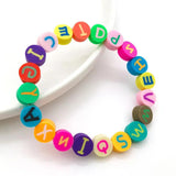 100pcs Polymer Clay Beads Fruit Cartoon Alphabet Loose Bracelet Bead Jewelry