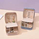 Plush Velvet Geometric Jewelry Storage Box for Women