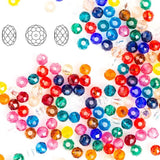 2mm Crystal Rondelle Beads for DIY Jewelry Making Crafts