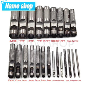 1.0mm-25mm Leather Punch Hollow Puncher Leathercraft Hole Punch DIY