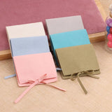 5pcs Microfiber Jewelry Gift Bags Wedding Ring Earrings Necklace Storage