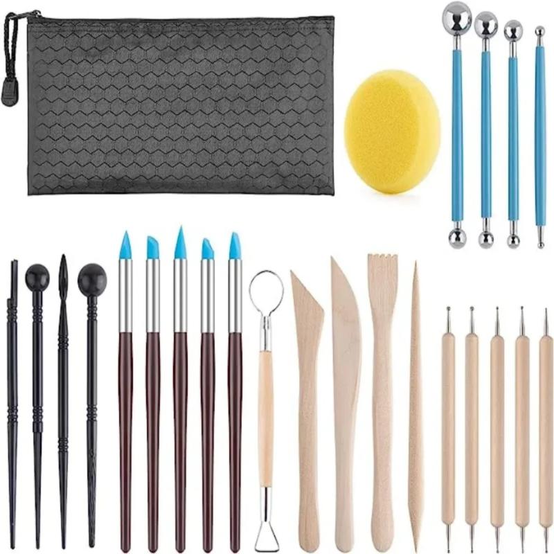 23PCS Art DIY Clay Tool for Sculpting Carving Craft