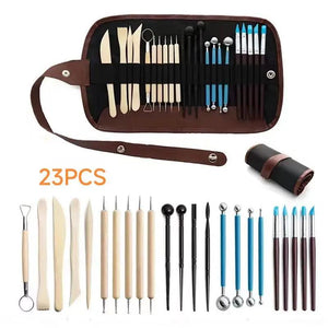 23PCS Art DIY Clay Tool for Sculpting Carving Craft