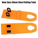 Car Dent Repair Tool 2pcs Sheet Glue Pulling Tabs Bodywork Repair Kit