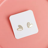 50PCS Brown Stud Earrings Display Cardboard Packaging Cards 7x7cm