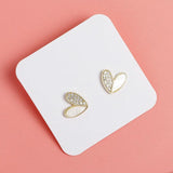 50PCS Brown Stud Earrings Display Cardboard Packaging Cards 7x7cm