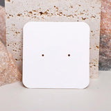 50PCS Brown Stud Earrings Display Cardboard Packaging Cards 7x7cm