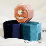 Portable Mini Ring Box Jewelry Organizer Display Travel Engagement Wedding Gift