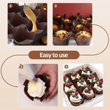 50pcs Tulip Muffin Cupcake Paper Cups Oilproof Cupcakes Liner Baking