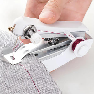 Portable Handheld Sewing Machine Mini Cordless Stitch DIY Clothes Leather
