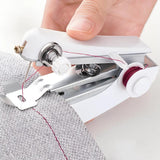 Portable Handheld Sewing Machine Mini Cordless Stitch DIY Clothes Leather