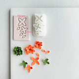 Mini Petal Leaf Combination Mold Polymer Clay Cutter DIY Jewelry Pottery Tools