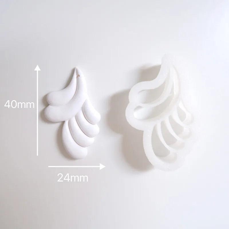 Polymer Clay Cutter for DIY Ceramic Earrings - Geometric Pattern Mold