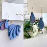 5 PCS Geometric Polymer Clay Cutter Teardrop Earring Mold Pottery Tools
