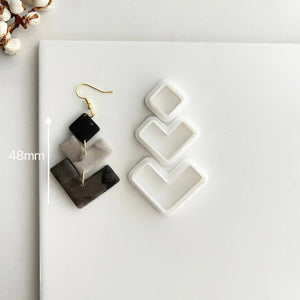 Polymer Clay Cutter Leaf/lotus Geometry Mold DIY Ins Jewelry Tools