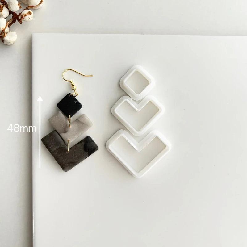 Polymer Clay Cutter Leaf/lotus Geometry Mold DIY Ins Jewelry Tools