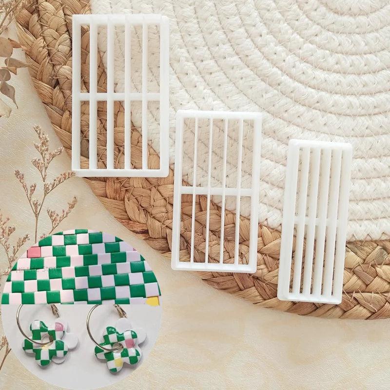 Clay Bar Cutting Mold Soft Pottery Polymer Clay Cutters DIY Earring Shape