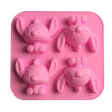 Cartoon Stitch Star Baby Silicone Mold Cake Chocolate Soap DIY Kitchen Acc