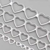 Mini Geometric Clay Cutter Carbon Steel Hollow Mold Heart-shaped / Star-shaped