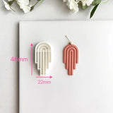 Polymer Clay Cutters Geometry Earring Jewelry Cutting Mould Tools