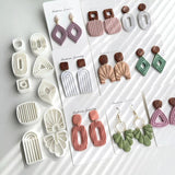 Polymer Clay Cutters Geometry Earring Jewelry Cutting Mould Tools