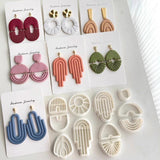 Polymer Clay Cutters Geometry Earring Jewelry Cutting Mould Tools