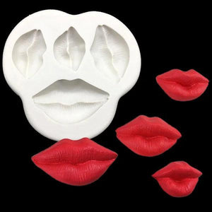 Lip Heart LOVE Shapes Silicone Mold for Baking