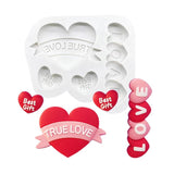 Lip Heart LOVE Shapes Silicone Mold for Baking
