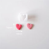 Heart Shaped Polymer Clay Cutters Wedding Party Gift Earring Mold