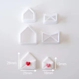 Heart Shaped Polymer Clay Cutters Wedding Party Gift Earring Mold