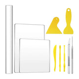 10x Acrylic Clay Roller with Backing Board & Shovel