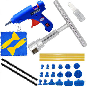 Car Dent Puller Repair Tools Set T-Bar Dent Remover Sheet Metal Suction Cup Pull