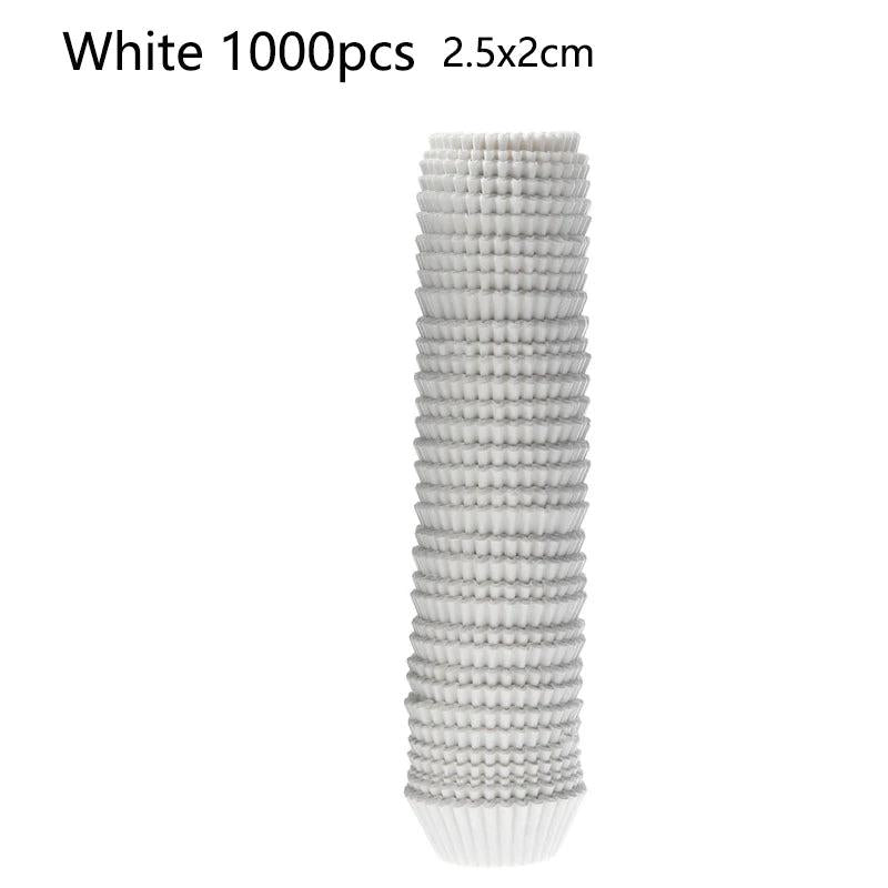 100 Mini Cake Paper Cups Baking Muffin Cupcake Liners Box Cup Case Tray