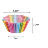 100 Mini Cake Paper Cups Baking Muffin Cupcake Liners Box Cup Case Tray